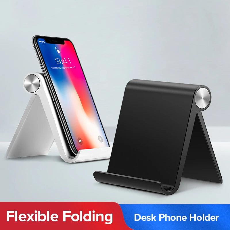 Soporte para Teléfono y Tablet – Soporte Ajustable para iPhone y Smartphones en el Escritorio - Carcasas Moviles