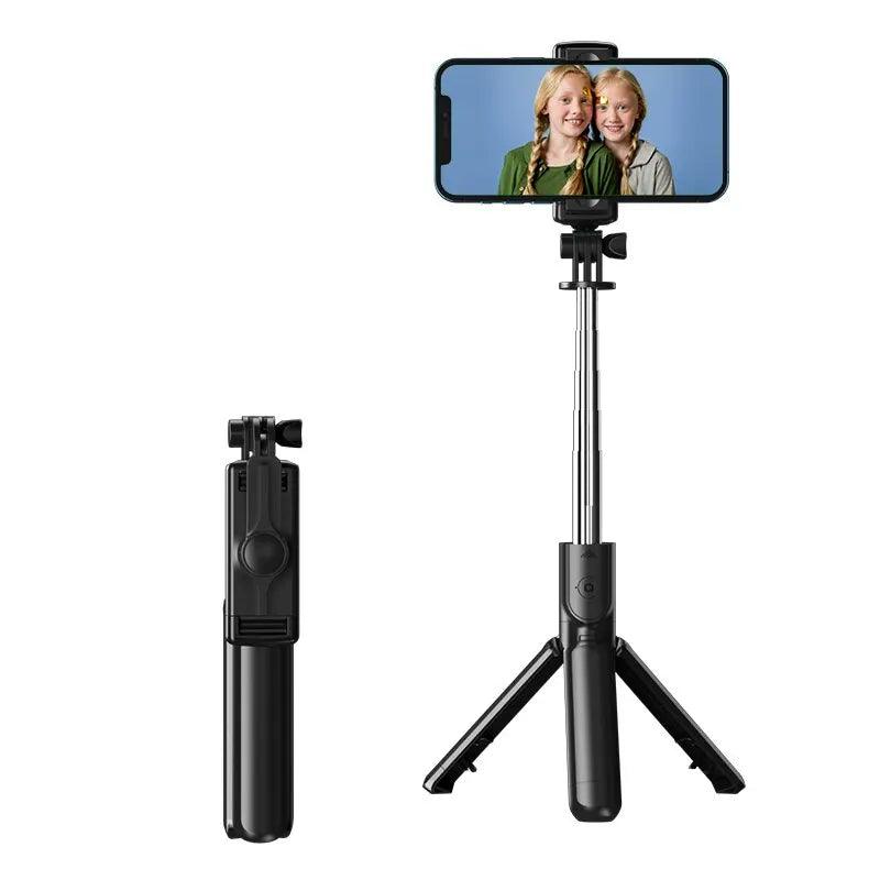 Selfie Stick Bluetooth 3 en 1 – Trípode Extensible y Disparador Remoto para iPhone, Samsung y Xiaomi - Carcasas Moviles