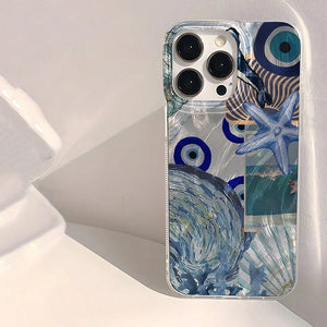 Funda Playa y Olas – Diseño Escénico para iPhone con Protección Antigolpes