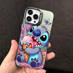 Carcasa de Disney Stitch con Protección de Cámara – Diseño Divertido para iPhone 16, 15, 14, 13, 12, 11 Pro Max y Más - Carcasas Moviles