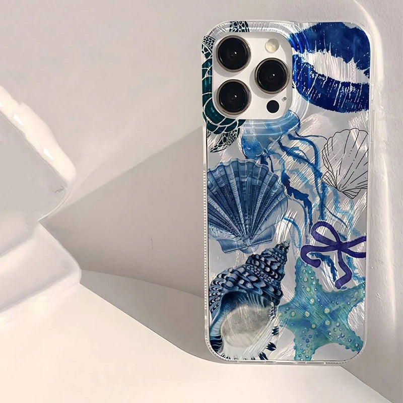 Funda Playa y Olas – Diseño Escénico para iPhone con Protección Antigolpes