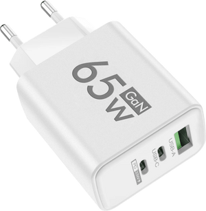 Cargador Rápido de 65W – Tecnología Avanzada para iPhone, Samsung, Xiaomi y Más - Carcasas Moviles