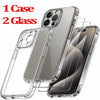 Funda Transparente + Cristal Templado para iPhone 16, 15 Pro Max y Más - Carcasas Moviles