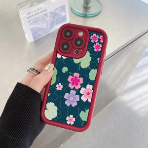 Carcasa con Diseño Floral – Protección Elegante para iPhone 15, 14, 13, 12, Plus, Pro, Max y Mini - Carcasas Moviles