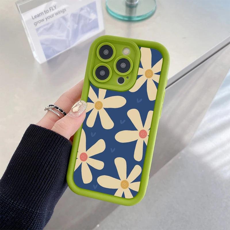 Carcasa con Diseño Floral – Protección Elegante para iPhone 15, 14, 13, 12, Plus, Pro, Max y Mini - Carcasas Moviles