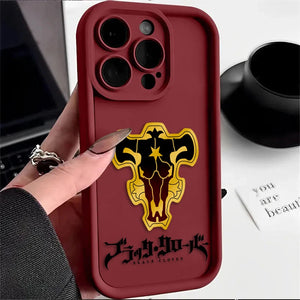 Funda Anime Black Clover para iPhone – Diseño Escalera de Ojos