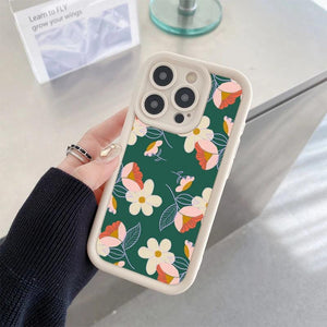 Carcasa con Diseño Floral – Protección Elegante para iPhone 15, 14, 13, 12, Plus, Pro, Max y Mini - Carcasas Moviles