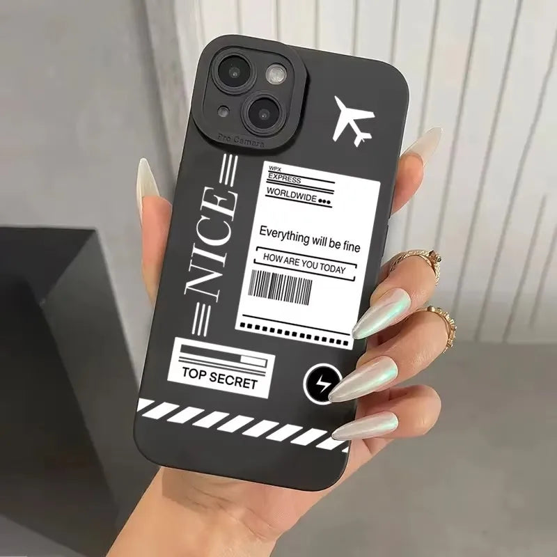 Funda con Ruta de Avión – Diseño de Viaje para iPhone