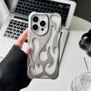 Funda 3D con Diseño de Llamas – Estilo Hollow Antigolpes para iPhone