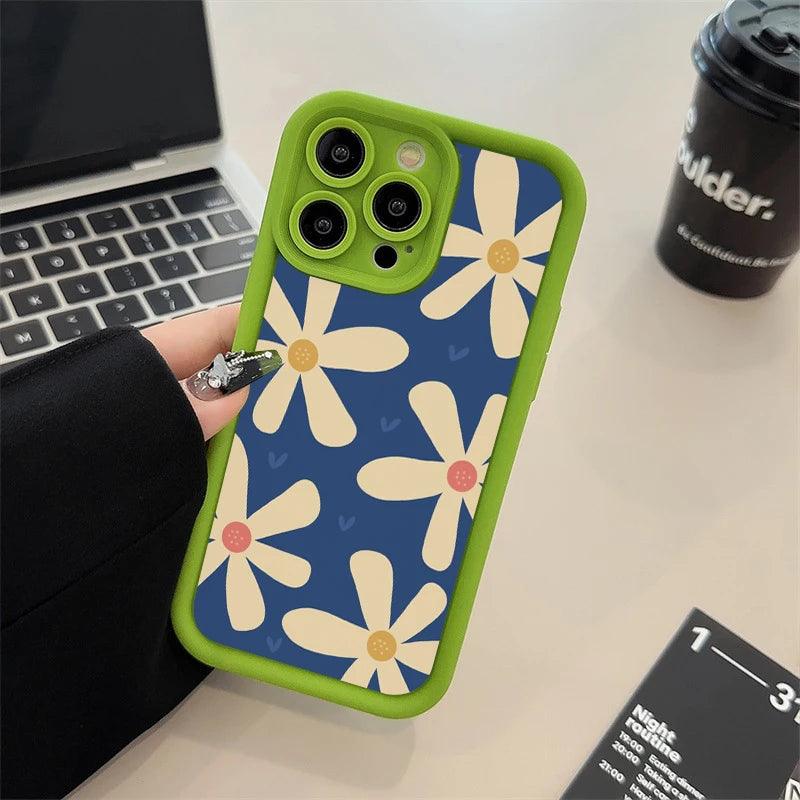 Carcasa con Diseño Floral – Protección Elegante para iPhone 15, 14, 13, 12, Plus, Pro, Max y Mini - Carcasas Moviles